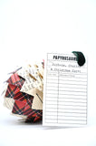 A Christmas Carol + Plaid Print Book Page Ornament