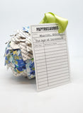 The Age of Innocence + Blue Floral Book Page Ornament