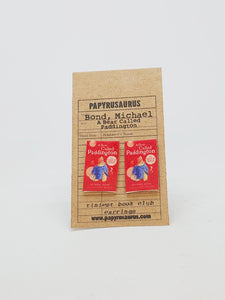 Tiniest Book Club Earrings - A Bear Called Paddington