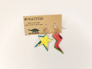 Scrappies - Hand-Drawn Mismatched Earrings