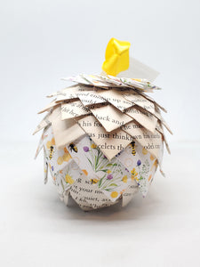 The Secret Life of Bees + Honeybee Print Book Page Ornament