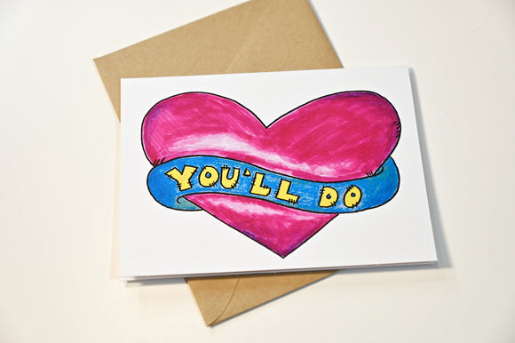 Hand-Drawn Notes Card - You'll Do