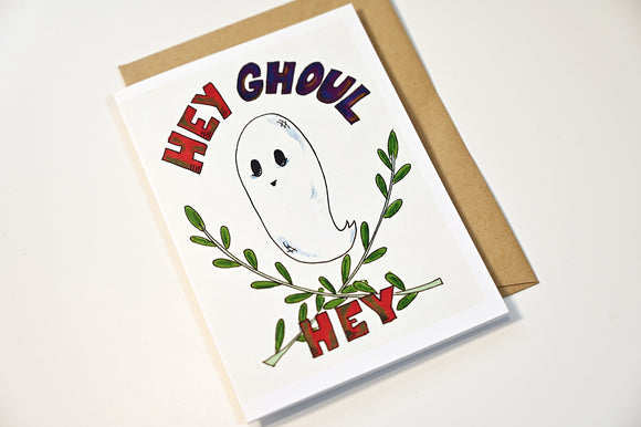 Hand-Drawn Notes Card - Hey Ghoul