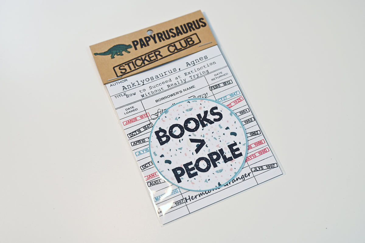 Books>People Vinyl Sticker – Papyrusaurus